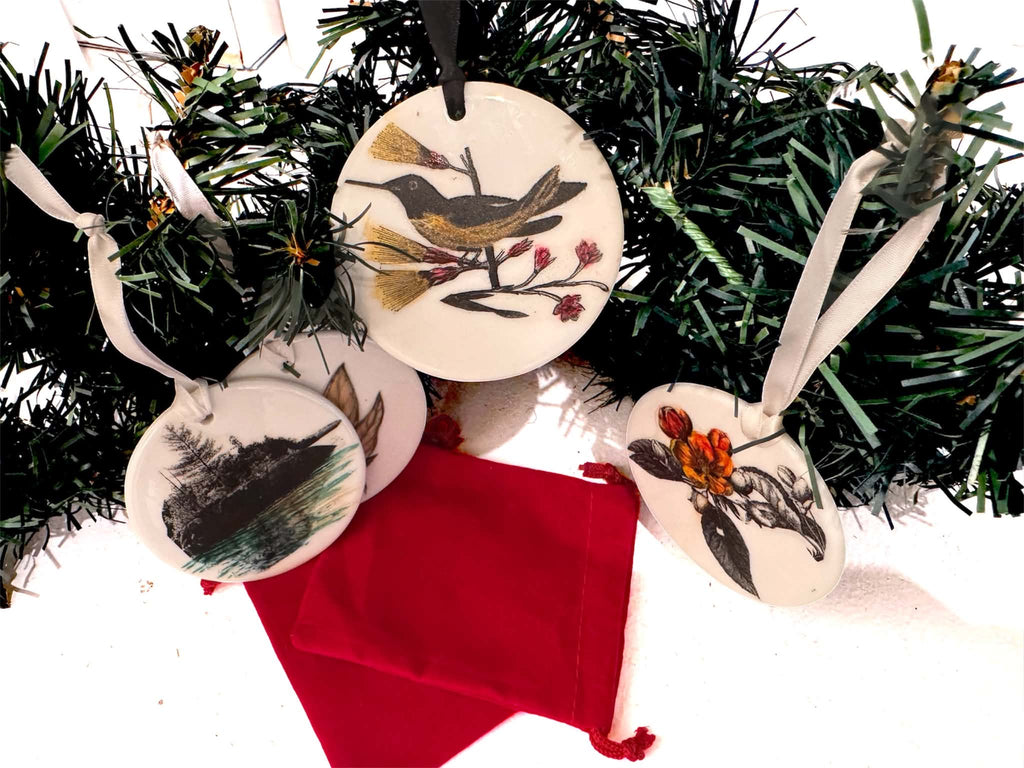 Atelier de création d'ornements de Noel en porcelaine