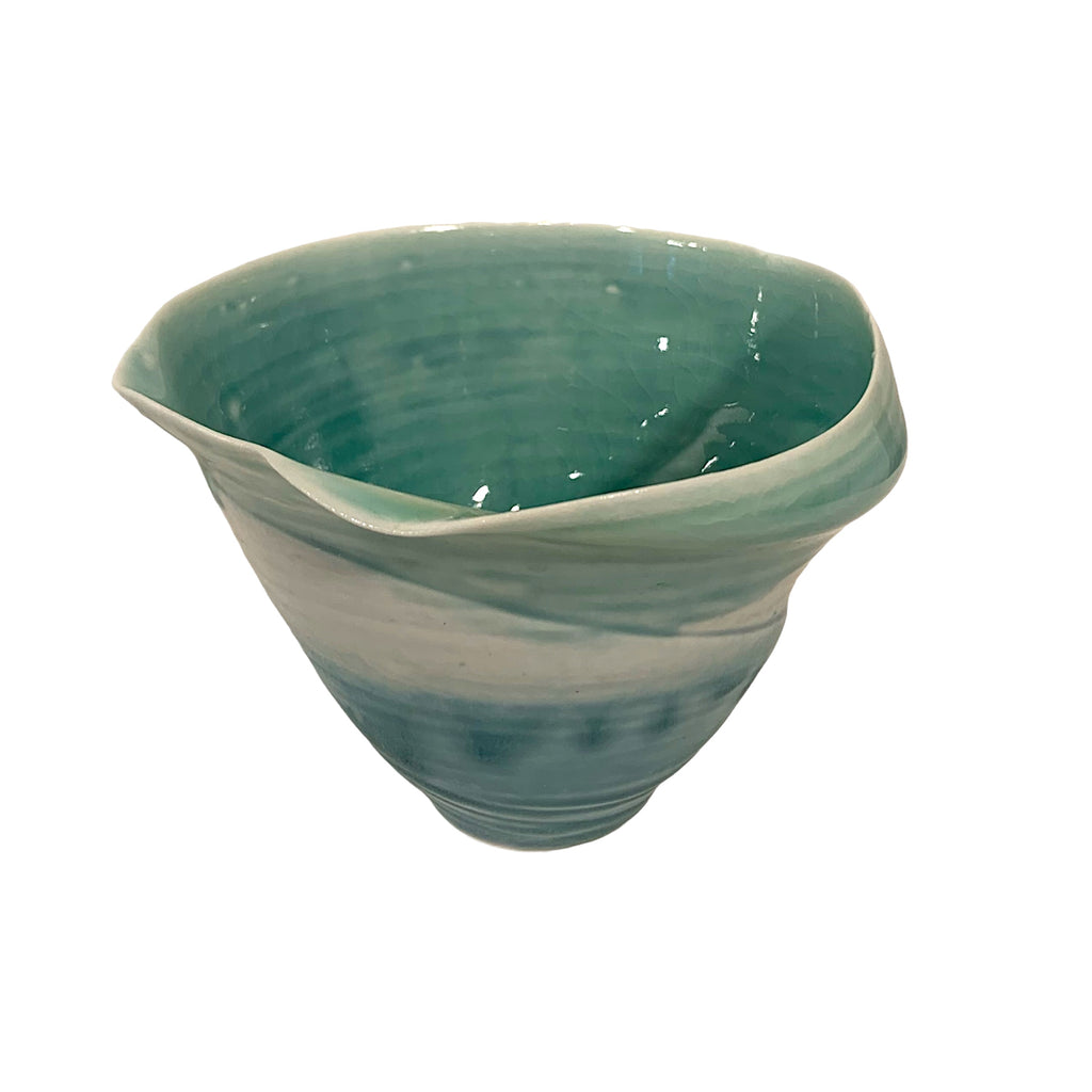Petit bol océan en porcelaine translucide