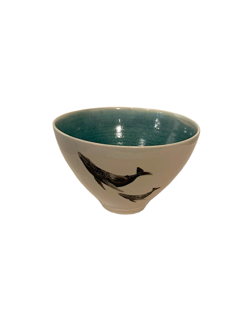 BOL EN PORCELAINE BALEINES