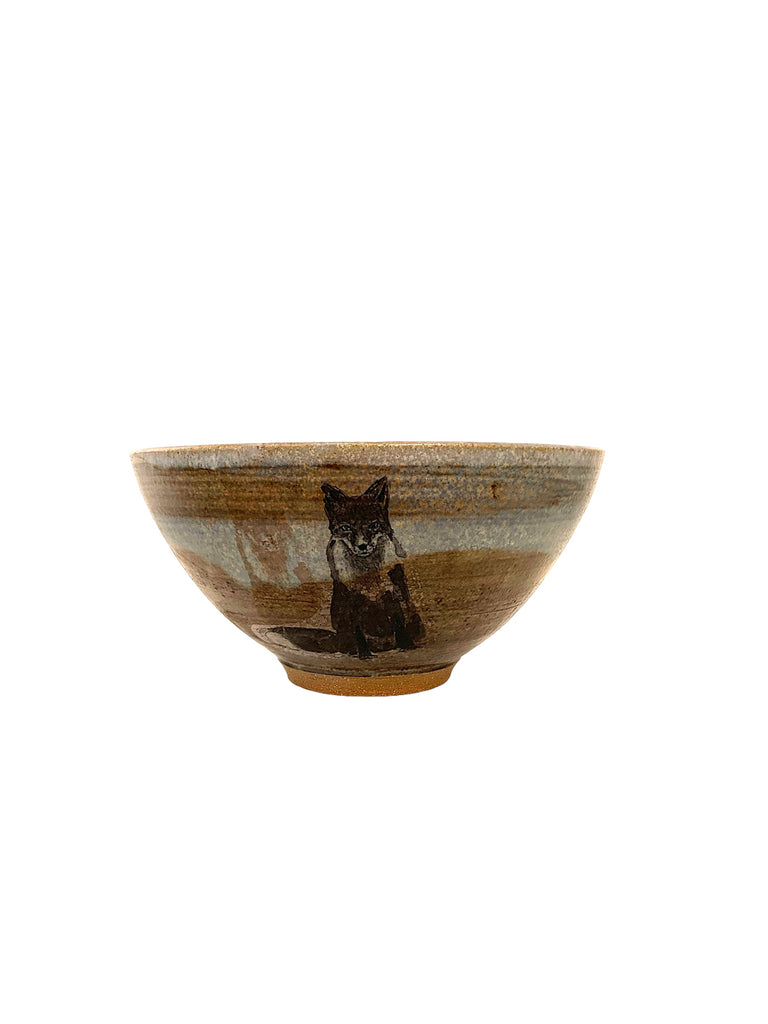 BOL EN PORCELAINE RENARD ROUX