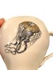 tasse en porcelaine méduse
