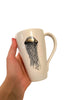 tasse en porcelaine méduse