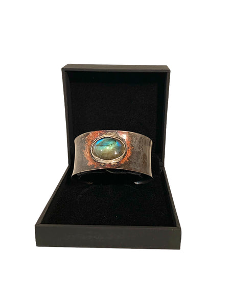 BRACELET LABRADORITE ARGENT