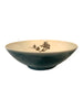 Très grand bol en porcelaine fleur et or fin