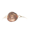 BRACELET BRONZE ARGENT ROND SPIRALE