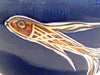BOL  BLEU COBALT POISSON D'OR