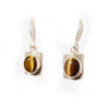 BOUCLES D'OREILLES ARGENT oeil de tigre