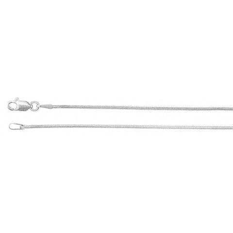 CHAINE EN ARGENT MASSIF/ STERLING 925/ SERPENT