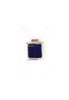 Pendentif argent porcelaine cobalt