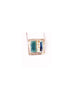 Pendentif turquoise lustre d'or